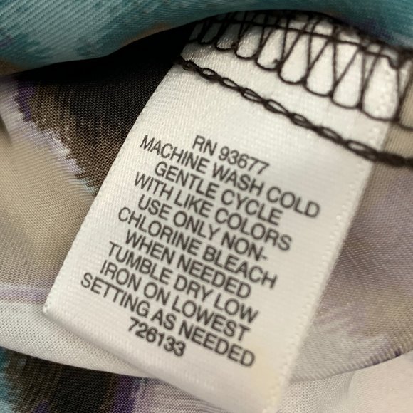 Liz Claiborne Multicolor Sleeveless blouse Medium Lightweight 100% Polyester - Picture 5 of 13